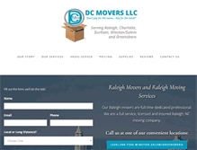 Tablet Screenshot of dcmoversllc.com